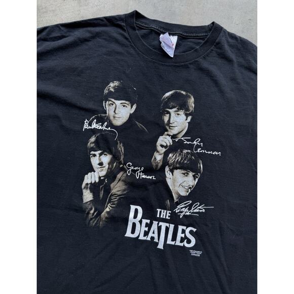 Vintage The Beatles Graphic Music T-Shirt‎ AAA 2001 Apple Corps Folk Rock 2XL - Picture 2 of 6